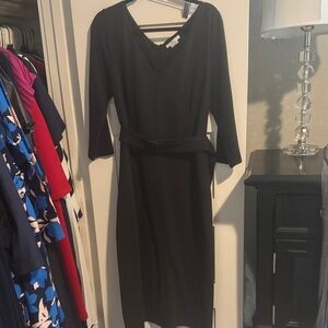 Boden Black Long Sleeve Dress